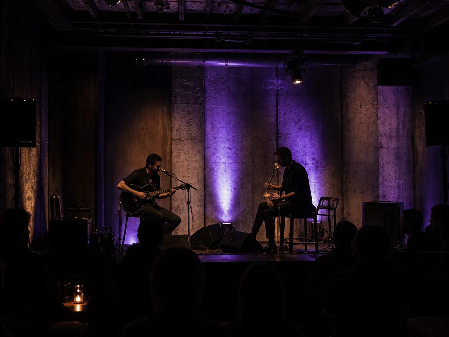 Akustisches Live-Set auf der kleinen Bühne